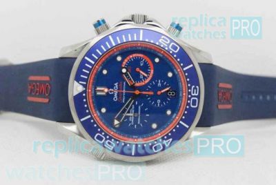 Omega Seamaster Planet Ocean Copy Men Watch Buy Now - Blue & Red Dial